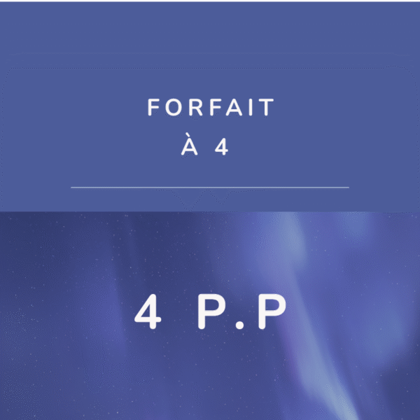 Forfait nuit à 4, $899, total