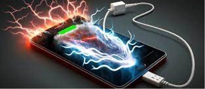 L'électricité circulant dans un téléphone mobile