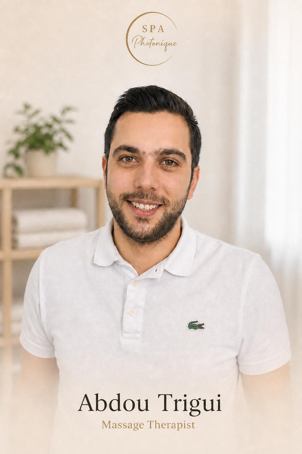Abdou Trigui, massage therapist at Spa Photonique